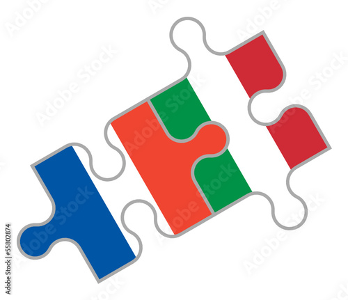 Französisch-Italienisches Puzzle