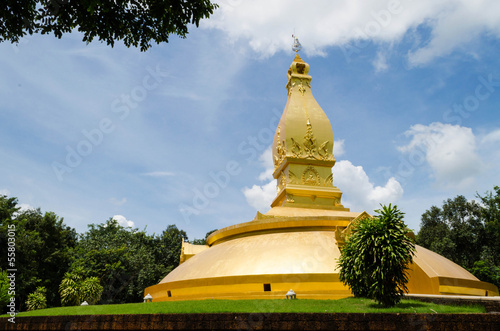 landscape of golden pagoda