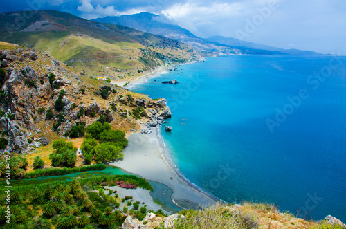 Preveli coast beach 