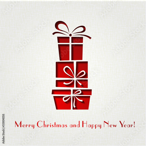 Christmas gift  decoration background