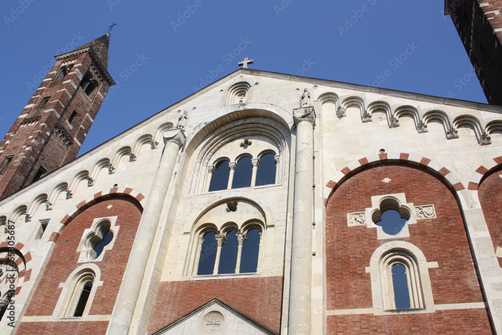 View of Sant Evasio Cathedral ( Casale Monferrato Italy )