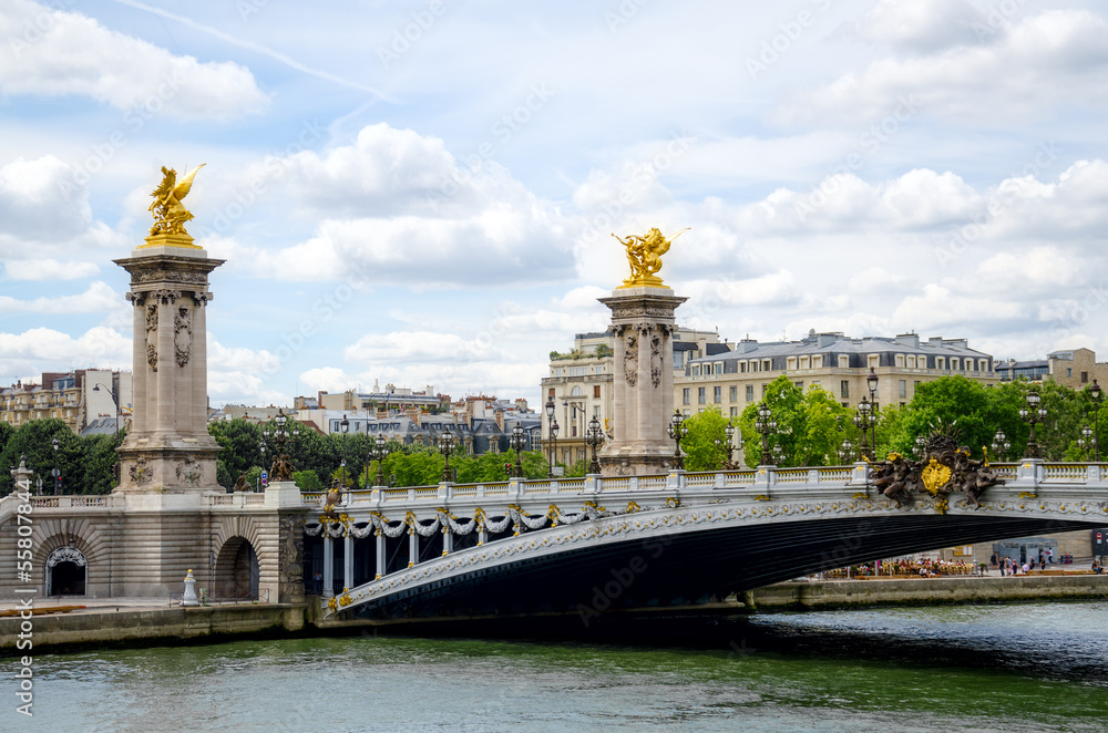 Alexander 3 bridge in Paris.