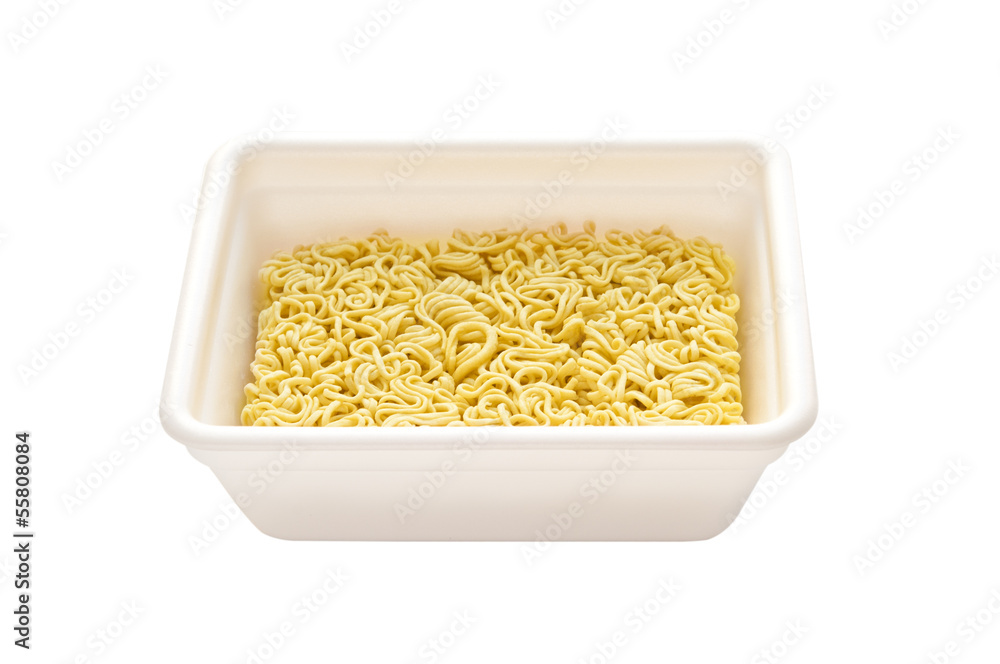 Instant noodles on white background Instant noodles on white background