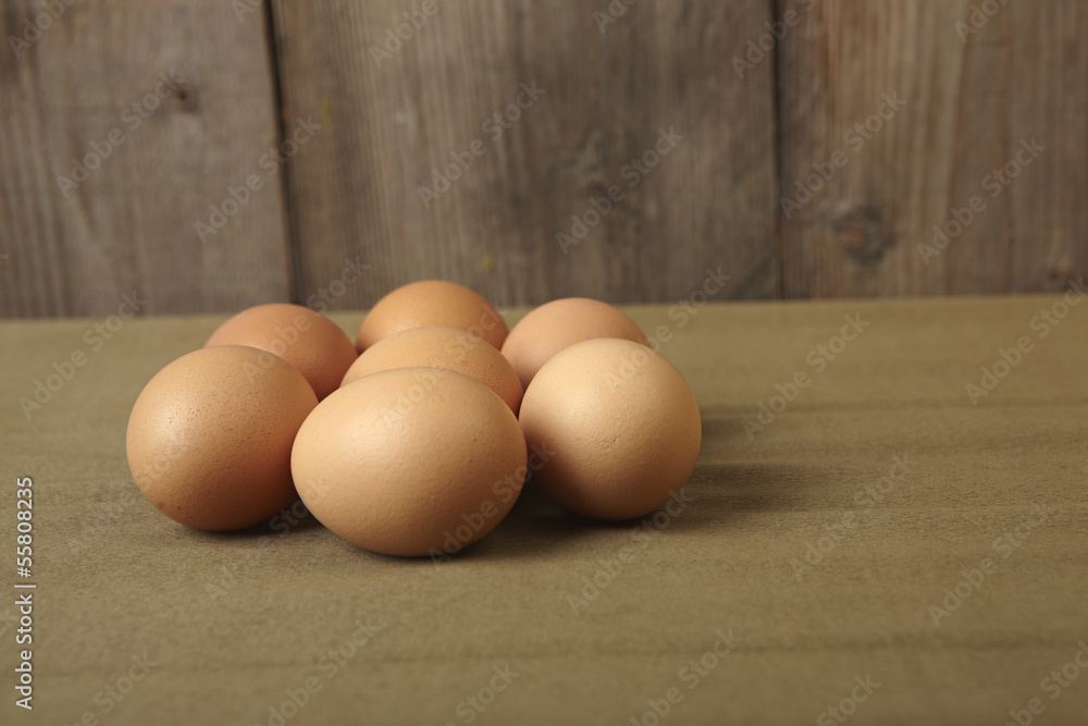 eggs on the kitchen counter.