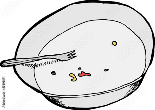 Bowl with Crumbs