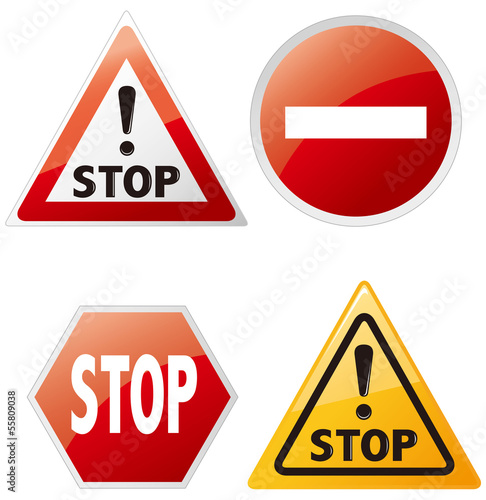 warning sign set Vector
