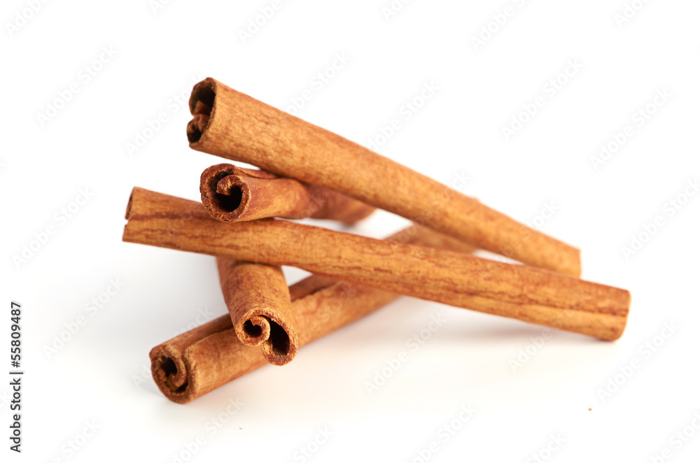 cinnamon isolated on white background cinnamon isolated on white background