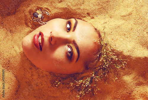 girl in the sand