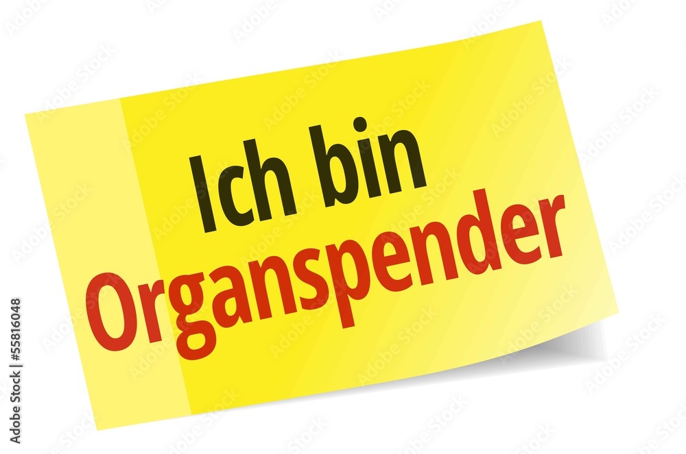 Ich bin Organspender Adobe Stock