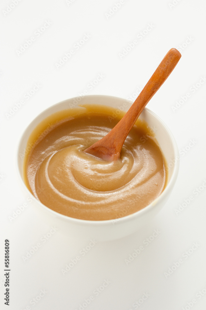 Caramel sauce in bowl Caramel sauce in bowl