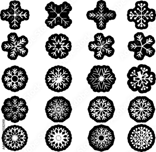 Grunge snowflake