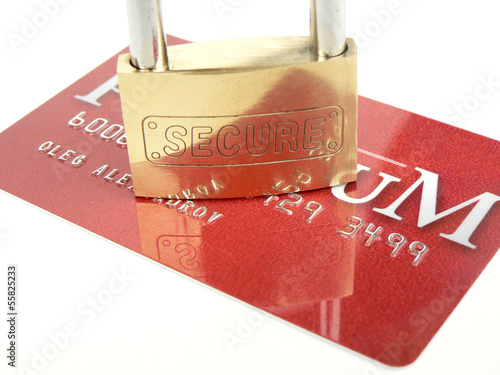 secure, bank card