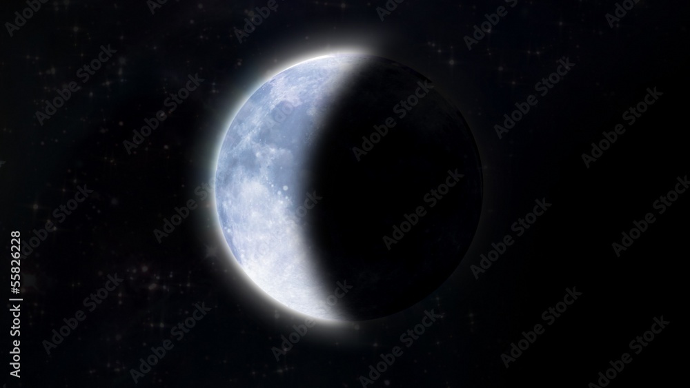 halfmoon in the space halfmoon in the space