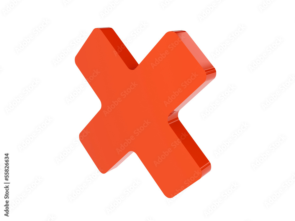 Cross icon over white background. Concept 3D illustration. Cross icon over white background. Concept 3D illustration.