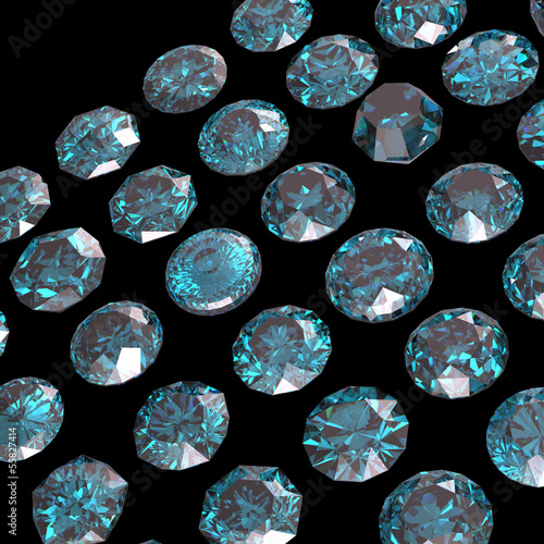 Set of round diamond. Gemstone