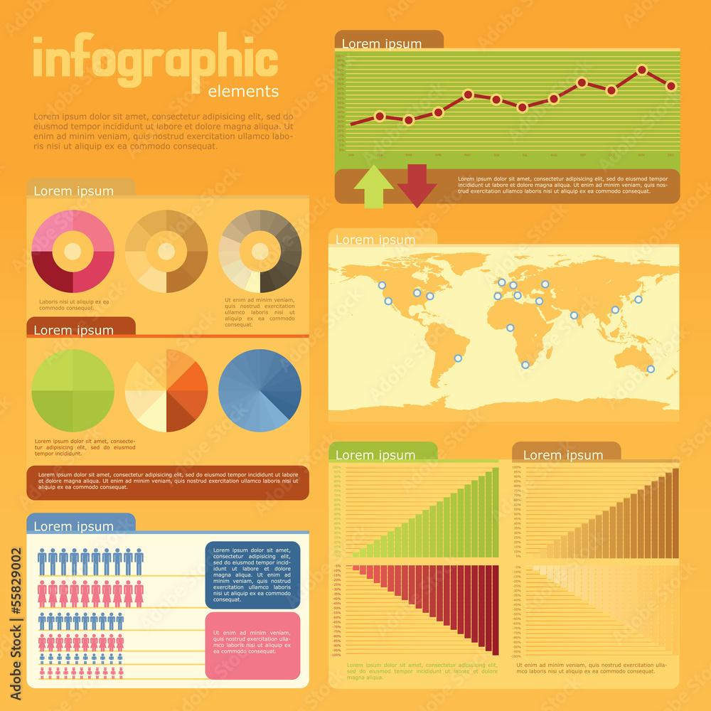 Obraz premium Infographic Elements