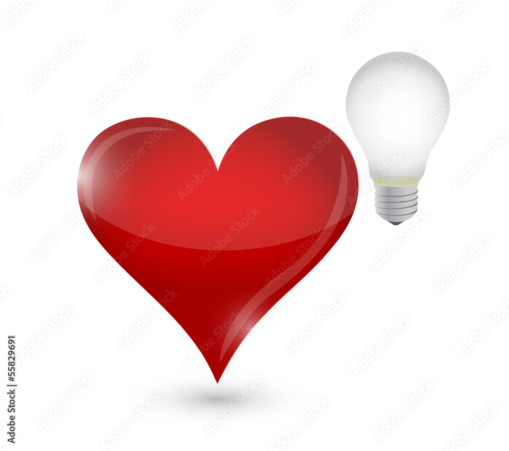 love the idea bulb concept illustration design love the idea bulb concept illustration design