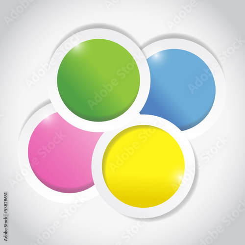color circles. illustration design