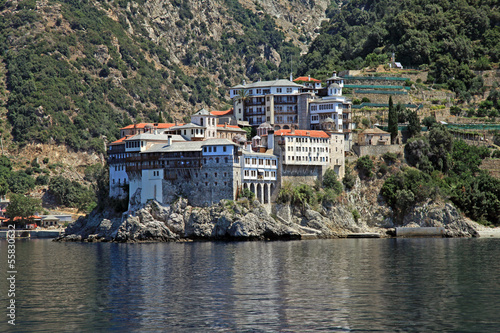 Gregoriou monastery,Mount Athos , Halkidiki, Greece photo