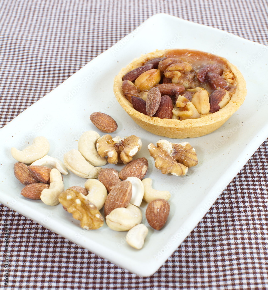 Mixed nut tart