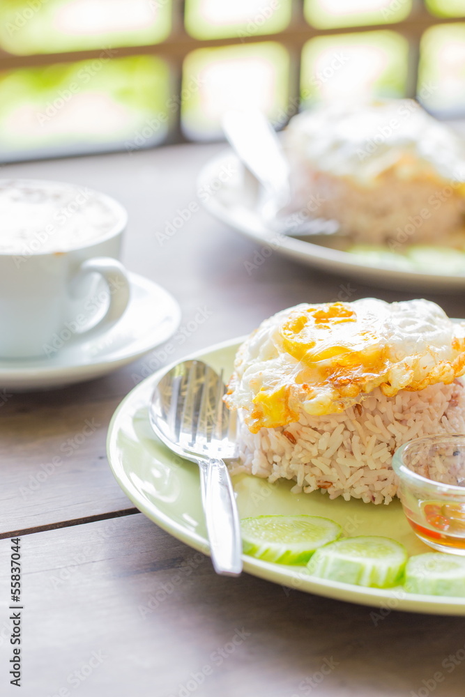 Fried rice with egg Fried rice with egg