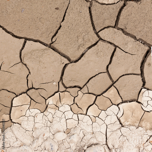 Cracked dry earth drought concept background