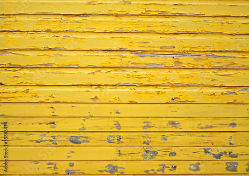Wallpaper Mural Old yellow wooden wall Torontodigital.ca