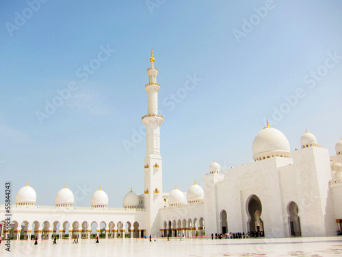 The Grand Mosque with blue sky photo