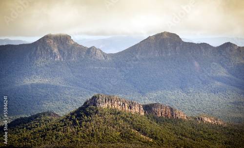 Scenic views of the Grampians National Park in Western Victoria, Australia