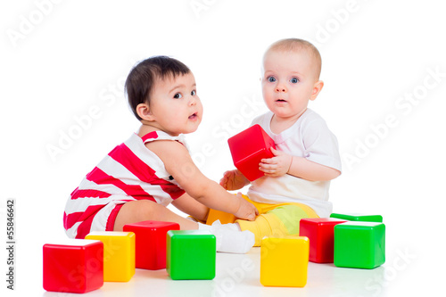 babies girls play block toy