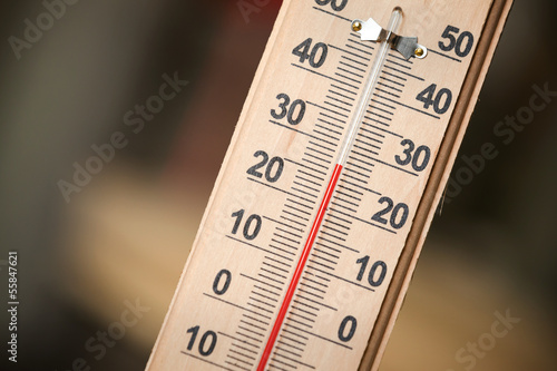 Closeup photo of household alcohol thermometer