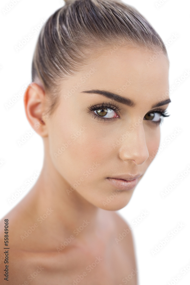 Cute woman looking at camera Cute woman looking at camera