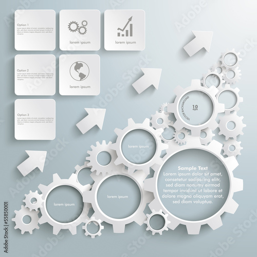 Big Machine White Gears Chart