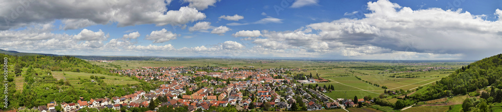 Rheinebene Deutschland Panorama