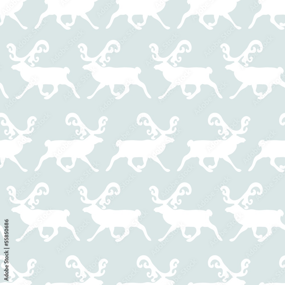 Christmas seamless Pattern with deers Christmas seamless Pattern with deers