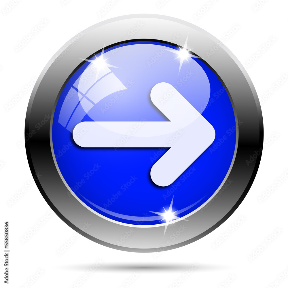 Metallic blue glossy icon Metallic blue glossy icon