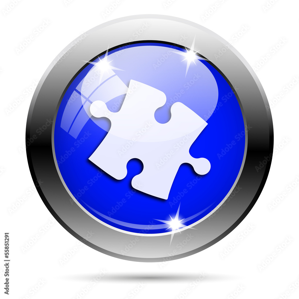 Metallic blue glossy icon Metallic blue glossy icon