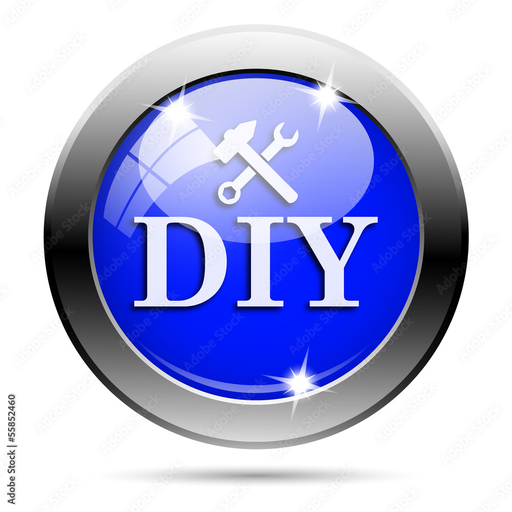 Metallic blue glossy icon Metallic blue glossy icon