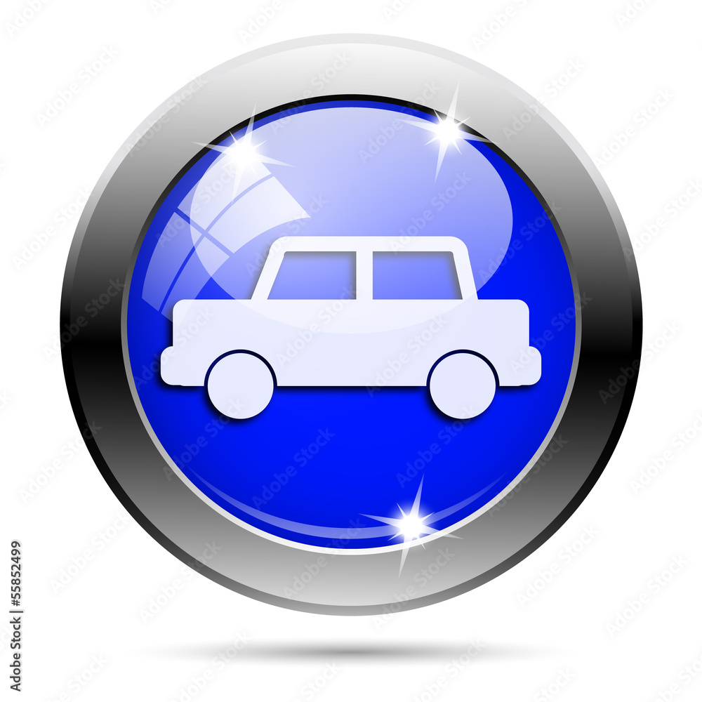 Metallic blue glossy icon Metallic blue glossy icon