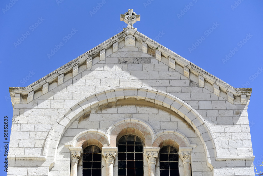 Polish Catholic Chapel facade, Jerusalem.