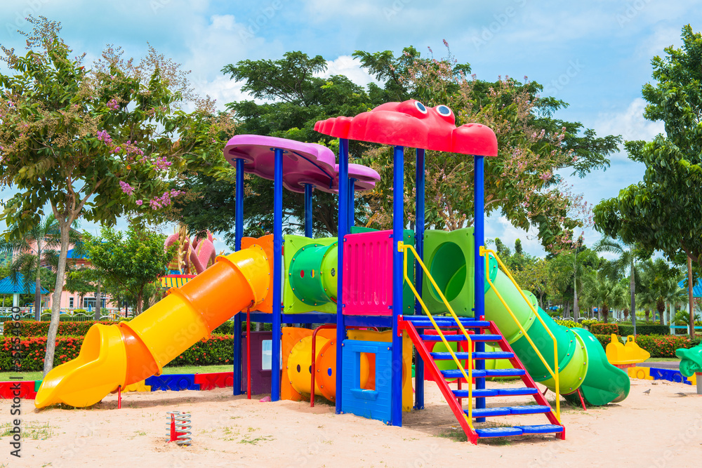 Children s playground at public park