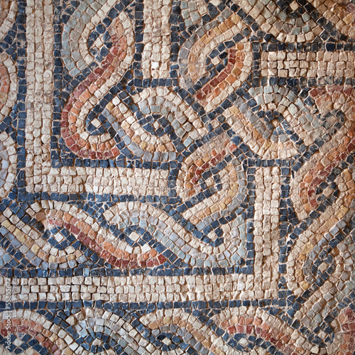antikes Mosaik einer Basilika in Porec, Kroatien