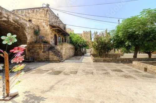 Old souk square, Byblos, Lebanon photo