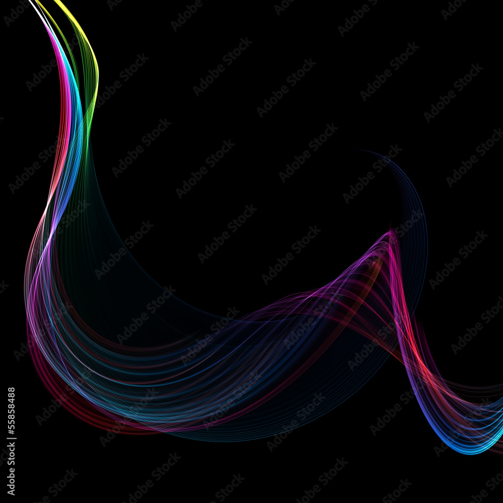 Fototapeta premium abstract twisted waves