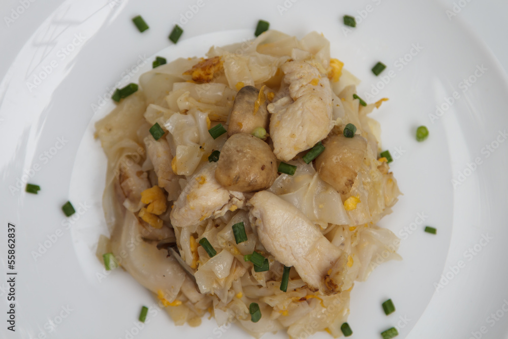Fried noodles. Fried noodles.