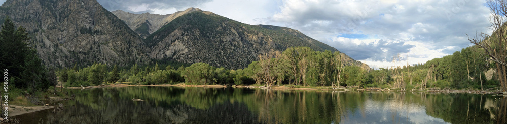Chalk Lake below Mount Princeton in Colorado