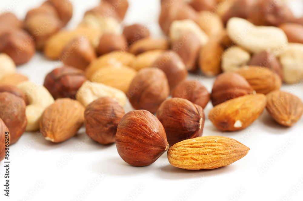 Nuts background Nuts background
