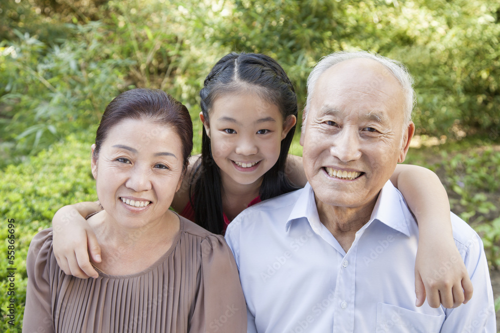 Senior Couple with Granddaughter Senior Couple with Granddaughter