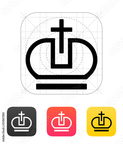 Crown Pope icons. Vector illustration.