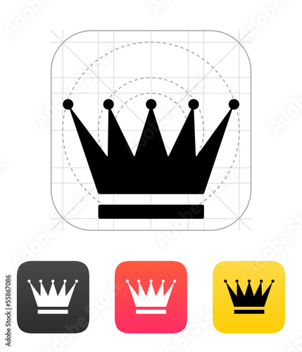 Crown icons. Vector illustration.